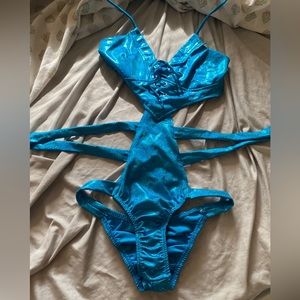 Blue One Piece Rave Outfit/Festival Outfit